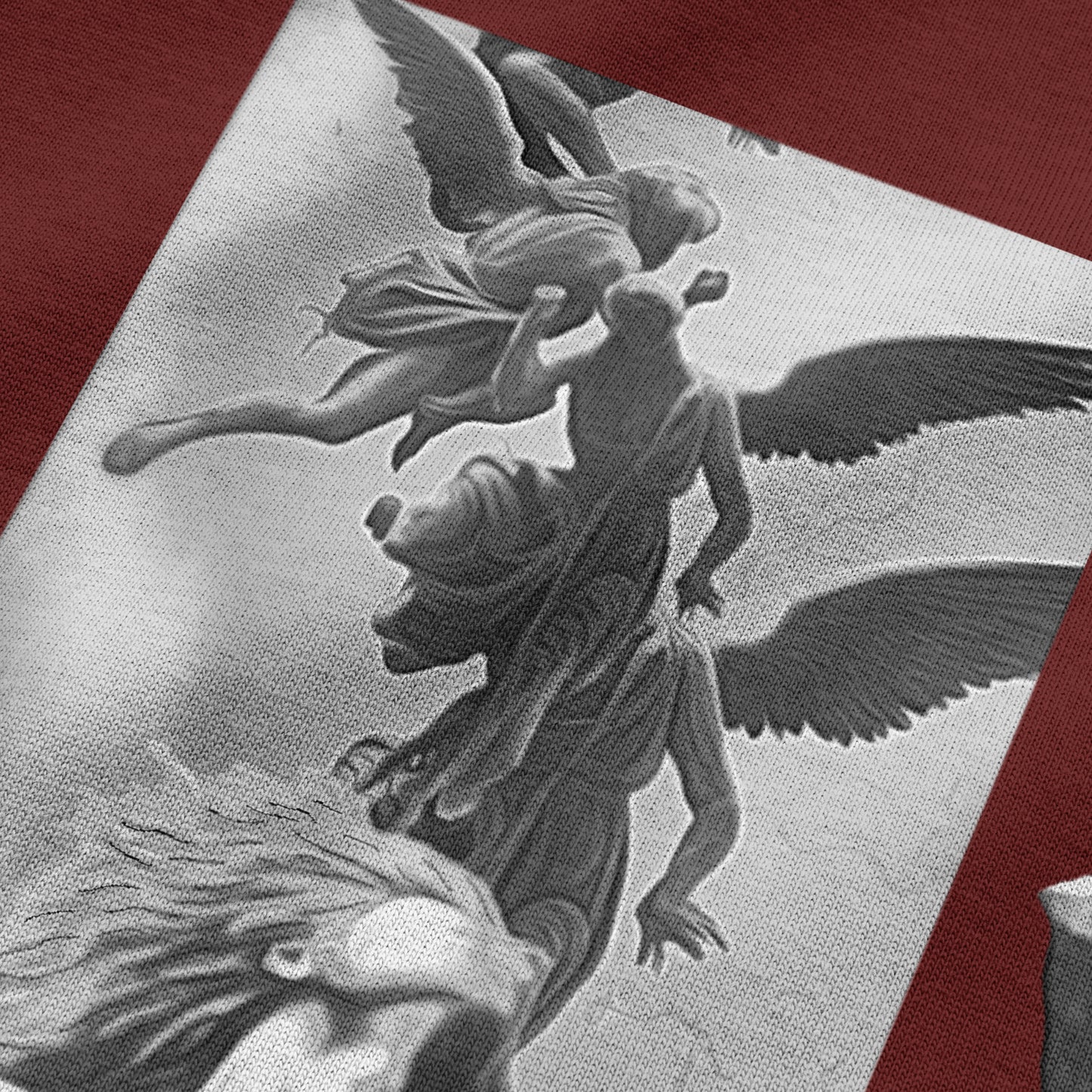 Oversized Streetwear T-Shirt – Fall of Faith Sculpture Artwork | BLAACK