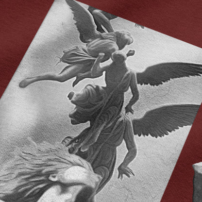 Oversized Streetwear T-Shirt – Fall of Faith Sculpture Artwork | BLAACK
