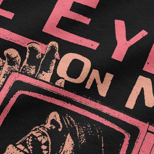 Oversized Streetwear T-Shirt – All Eyez On Me Red Graphic | BLAACK