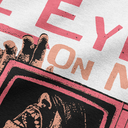 Oversized Streetwear T-Shirt – All Eyez On Me Red Graphic | BLAACK
