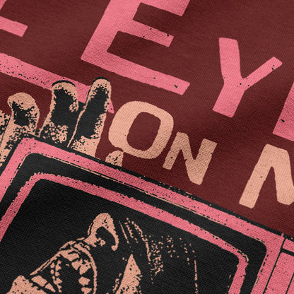 Oversized Streetwear T-Shirt – All Eyez On Me Red Graphic | BLAACK