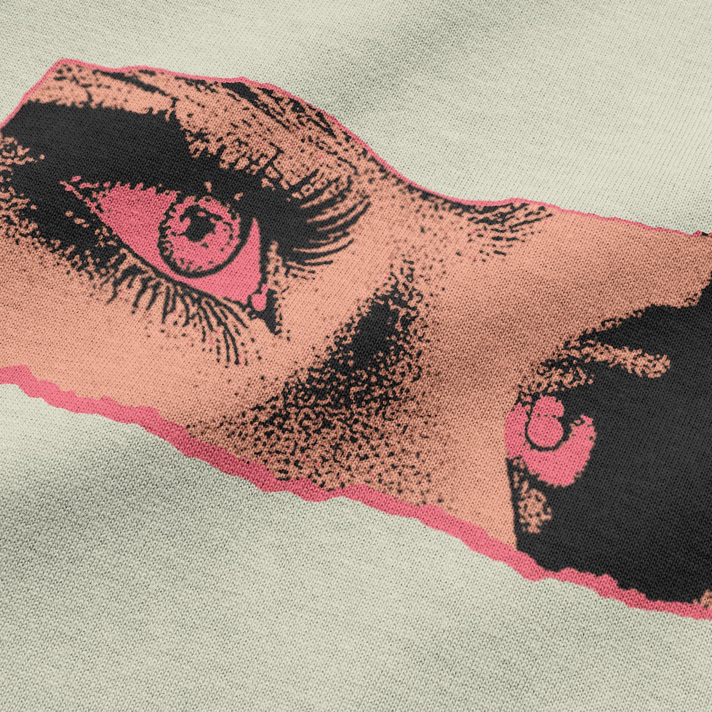 Oversized Streetwear T-Shirt – All Eyez On Me Red Graphic | BLAACK