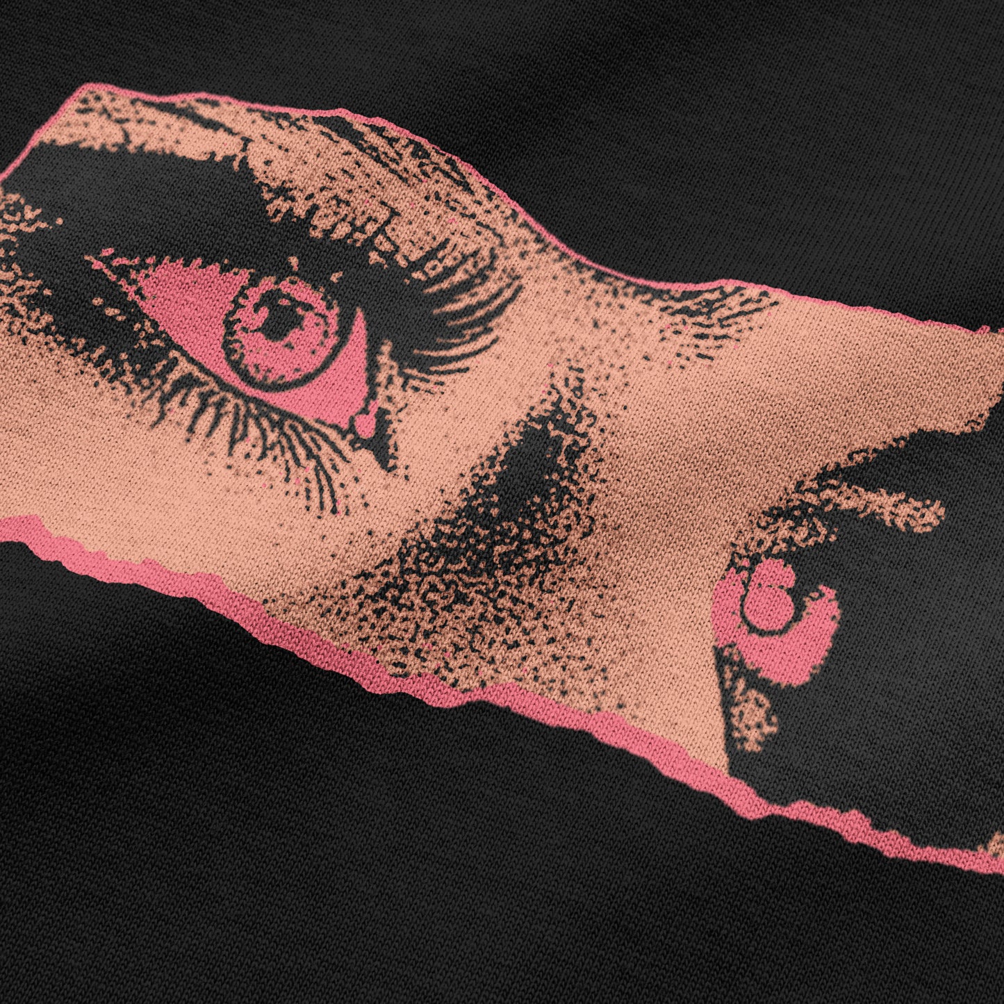 Oversized Streetwear T-Shirt – All Eyez On Me Red Graphic | BLAACK
