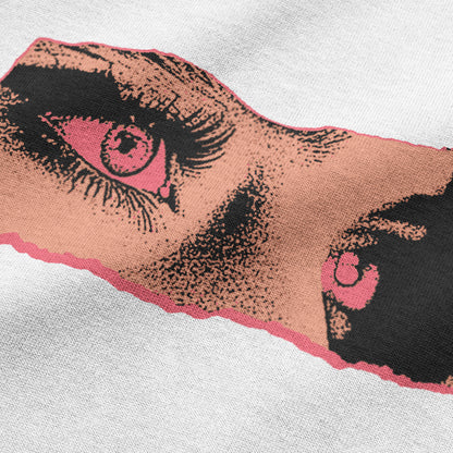 Oversized Streetwear T-Shirt – All Eyez On Me Red Graphic | BLAACK