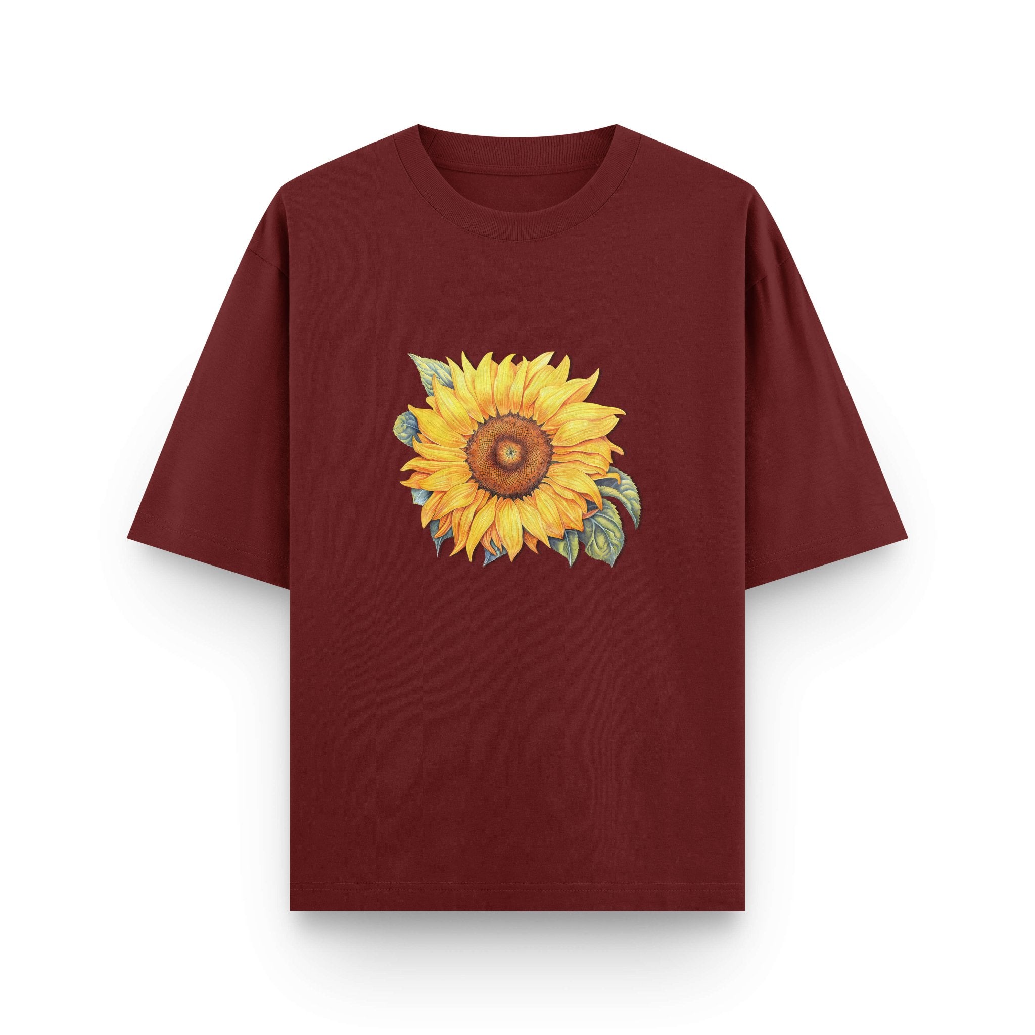 Sunflower Oversized Graphic T-Shirt (240 GSM) | BLAACK India