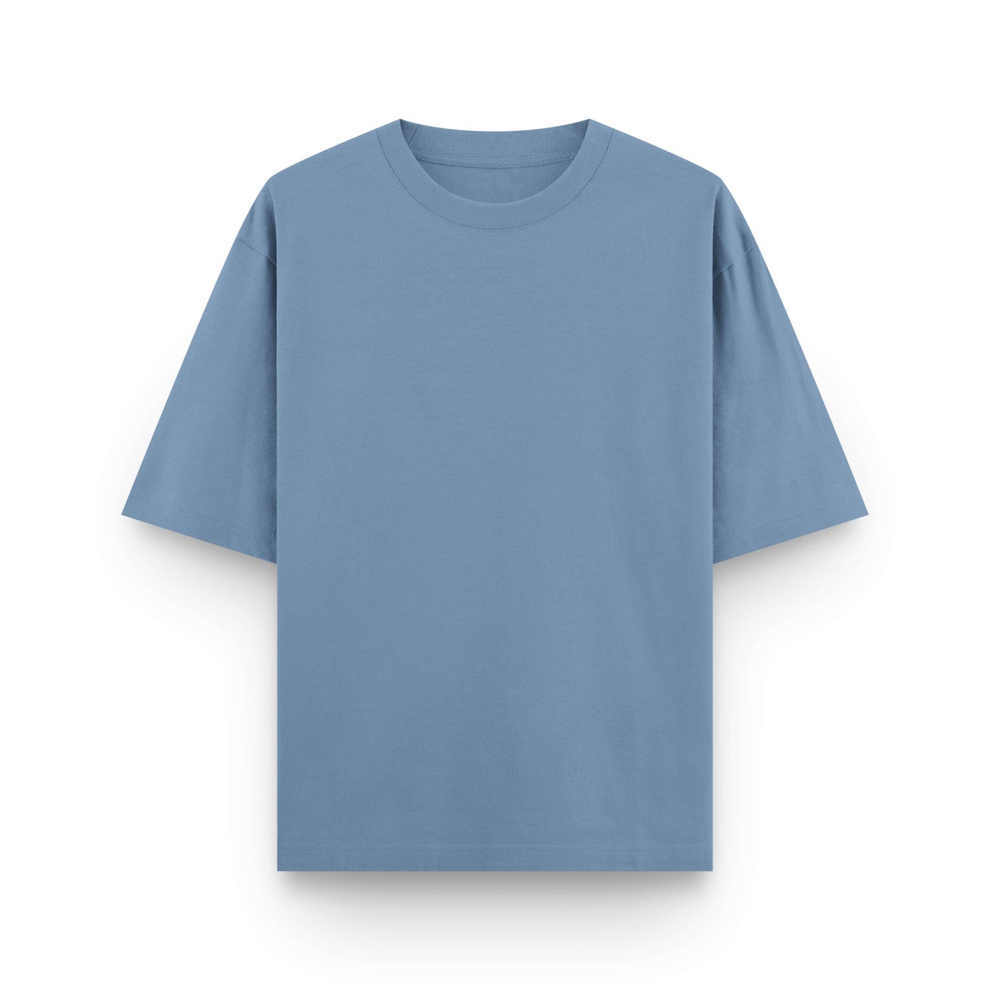 Plain oversized urban melange cotton streetwear t-shirt front view by BLAACK
